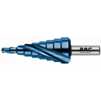 Bohrcraft Stufenbohrer Spiralnut Stufenbohrer HSS-E Co5 blue+ spiral /Gr.1-S/4-12