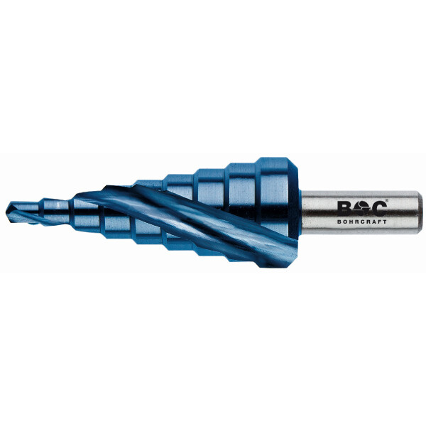 Bohrcraft Stufenbohrer Spiralnut Stufenb. HSS-blue+ Spiralnut