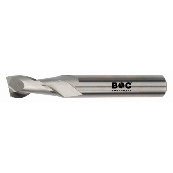 Bohrcraft Schaftfräser 2 Schneiden VHM Langl.fr.2S ~DIN6527L-W HA kurz/2,0 mm BC P+