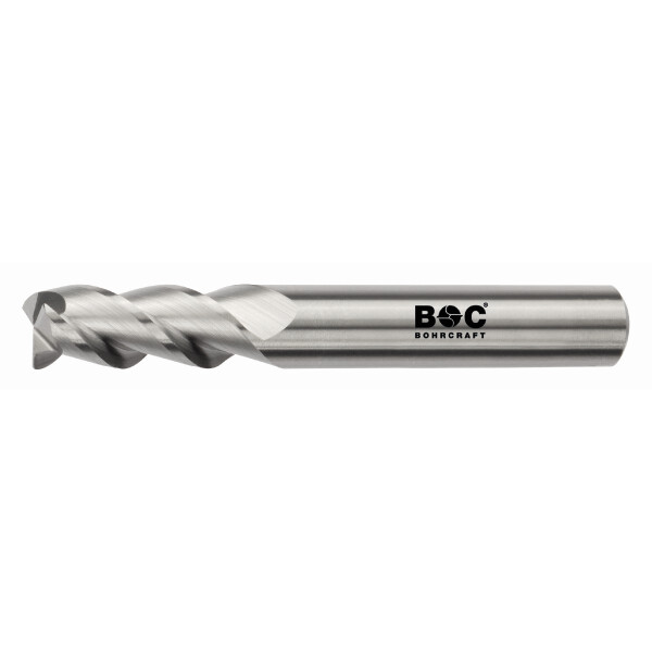 Bohrcraft Schaftfräser 3 Schneiden VHM Bohrn.fr.3S ~DIN6527L-W HA lang/2,0 mm BC P+