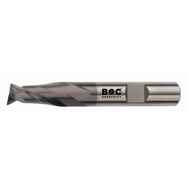 Bohrcraft Schaftfräser 2 Schneiden VHM AlTiN Langl.fr.2S ~DIN6527L-N HB kurz/4,0mmBC