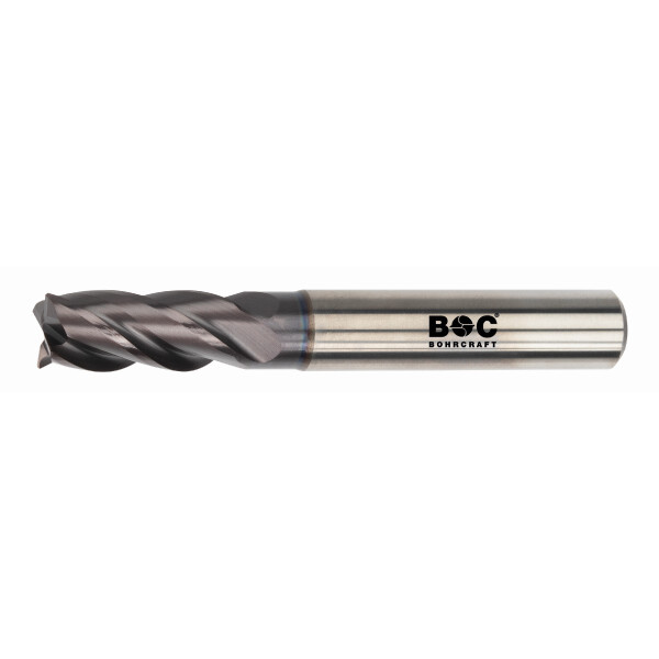 Bohrcraft Schaftfräser 4 Schneiden HPC VHM AlTiN Schaftfr.4S DIN6527L HA lang/3,0 mm