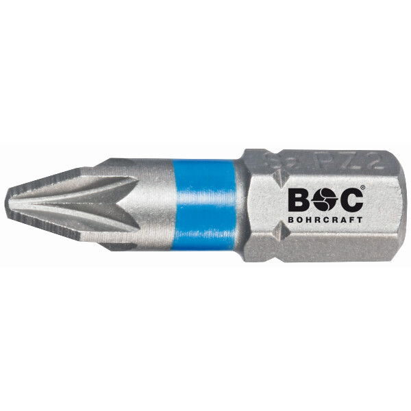 Bohrcraft Schrauber-Bits Pozidriv 1/4"  Blau