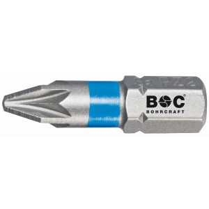 Bohrcraft Schrauber-Bits Pozidriv 1/4"  Blau