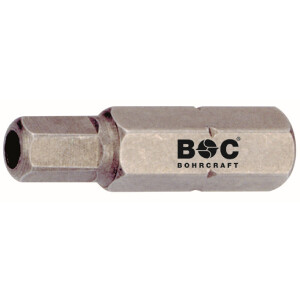 Bohrcraft Schrauber-Bits Inbus 1/4" mit Loch