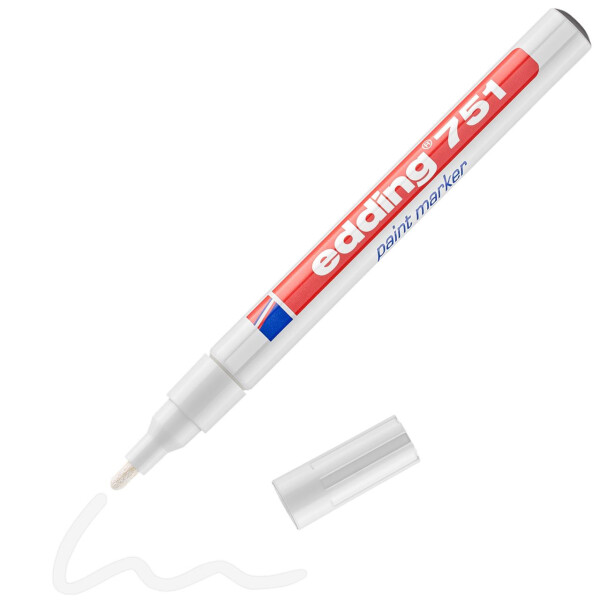 edding 751 Lackmarker weiß 4-751049