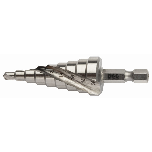 Bohrcraft Stufenbohrer gerade Nut Stufenbohrer 1/4" Schaft // Gr.3A / 4-30 mm BC-QP