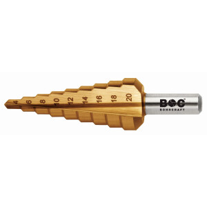 Bohrcraft Stufenbohrer gerade Nut Stufenb.HSS-TiN //...
