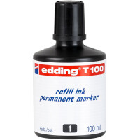 edding T 100 Nachfülltinte Permanentmarker schwarz 4-T100001