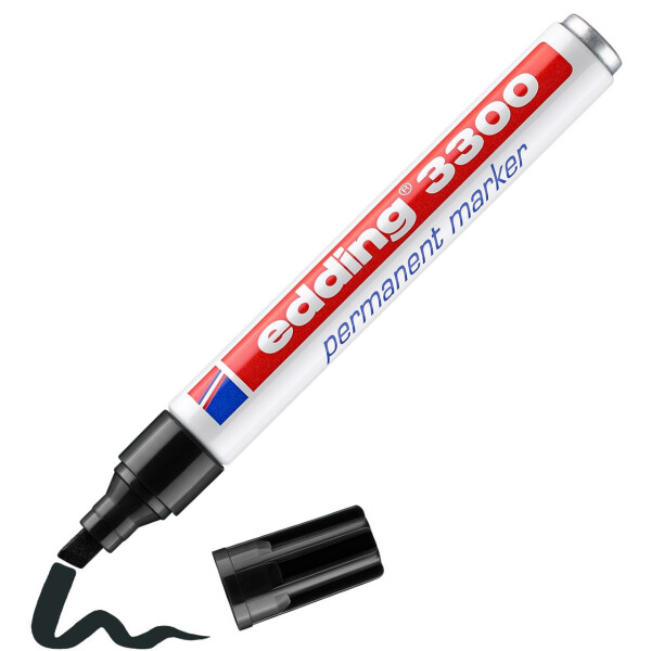 edding 3300 Permanentmarker schwarz 4-3300001