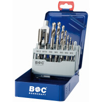 Bohrcraft Sortimente EGB15     HSS EGB DIN 352//M3-M12+Bohrer+Halter