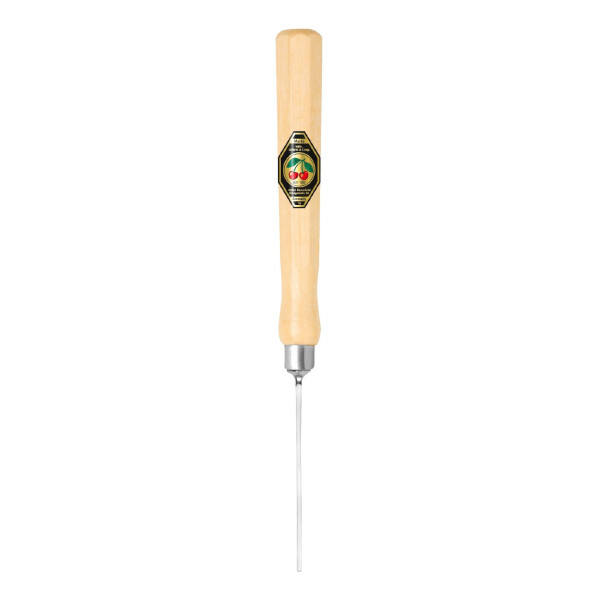 Kirschen 5300000 Zierschnitzeisen mit Weißbuchenheft, 1,5 mm Stich 1, gebogen, Achtkantform