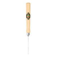 Kirschen 5300000 Zierschnitzeisen mit Weißbuchenheft, 1,5 mm Stich 1, gebogen, Achtkantform