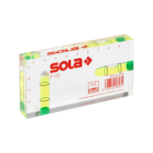Sola Klein-Wasserwaage R 100 grün