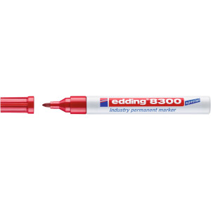 edding 8300 Industrie Permanentmarker rot 4-8300002