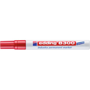 edding 8300 Industrie Permanentmarker rot 4-8300002