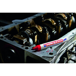 edding 8300 Industrie Permanentmarker rot 4-8300002
