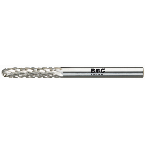 Bohrcraft HM Frässtift Form C Walz. // 6,0 mm Schaft 3 mm BC-Vp