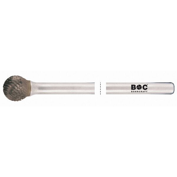 Bohrcraft HM Frässtift lang Form D Kugel TiAlN // 12,0 x175 mm