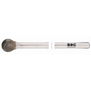 Bohrcraft HM Frässtift lang Form D Kugel TiAlN //...