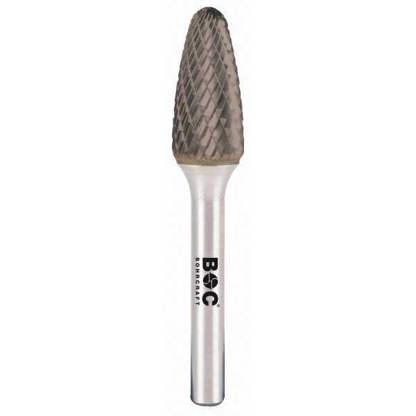 Bohrcraft HM Frässtift Form F TiAlN // 6,0 mm Schaft 3mm BC-Vp