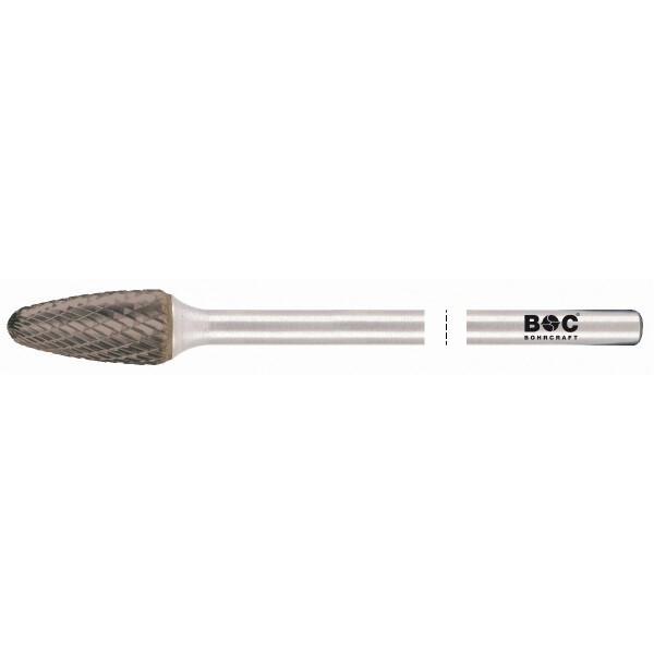 Bohrcraft HM Frässtift lang Form F TiAlN // 12,0 x175 mm