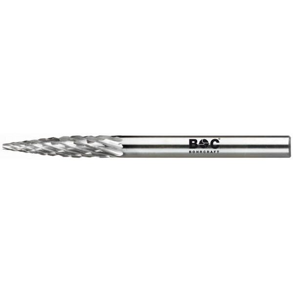 Bohrcraft HM Frässtift Form G Spitzb. // 6,0 mm Scha. 3mm BC-Vp