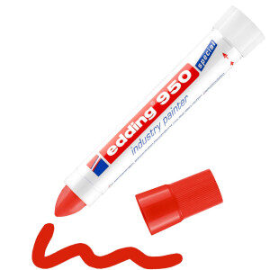 edding 950 Industrie Pastenmarker rot 4-950002