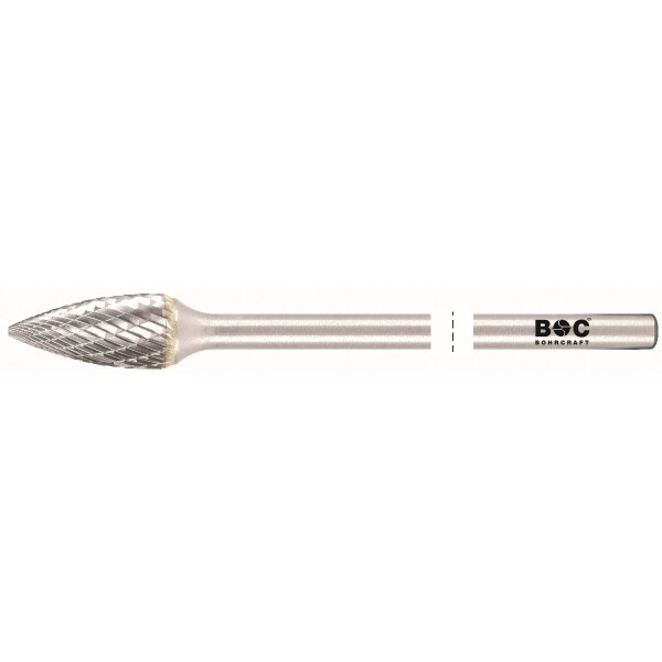 Bohrcraft HM Frässtift lang Form G Spitzbogen // 12,0 x175 mm