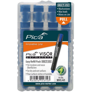 Pica 991/41 VISOR permanent, Easy Refill Pack, blau