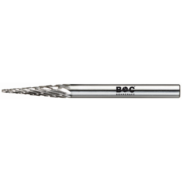 Bohrcraft HM Frässtift Form M Spitz // 6,0 mm Schaft 3mm BC-Vp