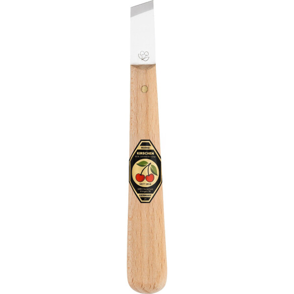 Kirschen 3354000 Kerbschnitzmesser mit Weißbuchenheft mit gerader, schräger Schneide