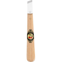 Kirschen 3354000 Kerbschnitzmesser mit Weißbuchenheft mit gerader, schräger Schneide