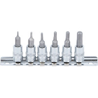 Bit-Einsatz-Satz | Antrieb Innenvierkant 6,3 mm (1/4") | Innensechskant 1,5 - 6 mm | 6-tlg.