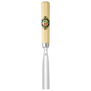 Kirschen 3120010 Bildhauerbeitel mit Weißbuchenheft, 10 mm Stich 11, gebogen, Achtkantform