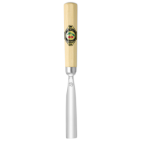 Kirschen 3120010 Bildhauerbeitel mit Weißbuchenheft, 10 mm Stich 11, gebogen, Achtkantform