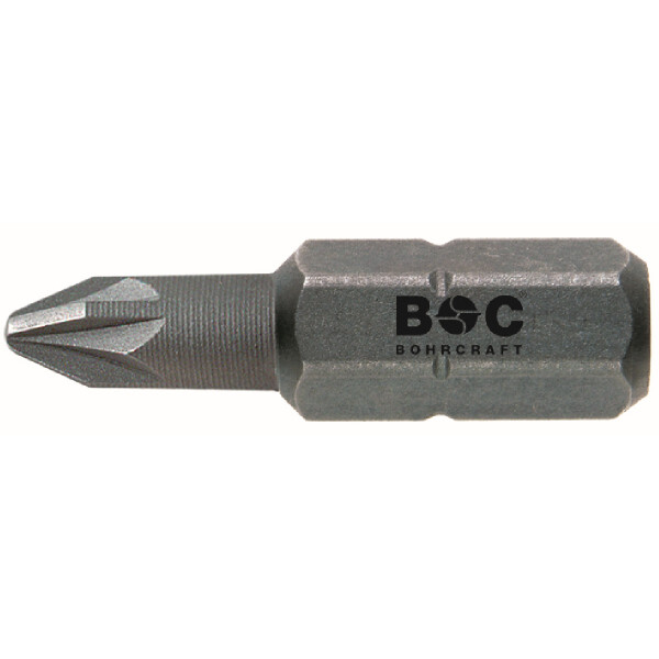 Bohrcraft Schrauber-Bits Pozidriv 1/4" // PZ 2 reduziert x 25 mm lose / WVP