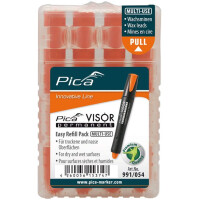 Pica 991/054 VISOR permanent, Easy Refill Pack, fluo-orange