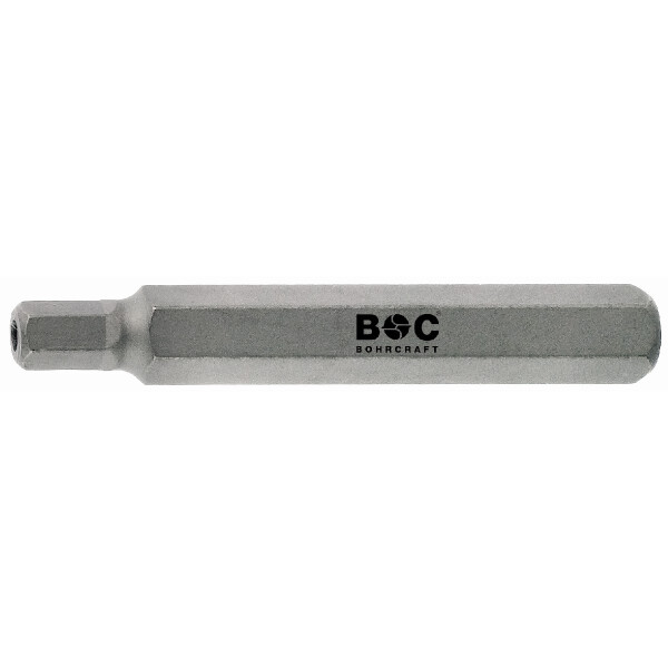 Bohrcraft Schrauber-Bits Inbus 10 mm m. Loch // SW 7,0 x 75 mm lose / WVP
