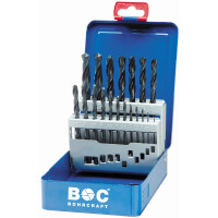 Bohrcraft Spiralbohrer kurz M10 BC HSS-R DIN 338 // 1-10x0,5/19-tlg.