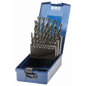 Bohrcraft Spiralbohrer kurz KR13 HSS-R ABS-Box...