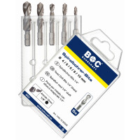 Bohrcraft Spiralbohrer-Bits MG5-Bit Spibo-Bit,1/4" Schaft // 4-5-6-8-10/5-tlg.