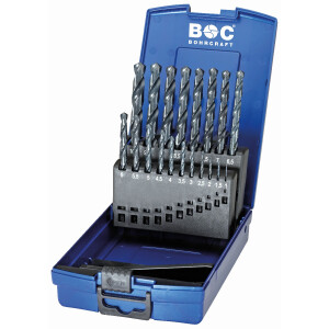 Bohrcraft Spiralbohrer kurz KG10 OX HSS-G schwarz //...
