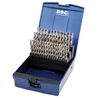 Bohrcraft Spiralbohrer kurz KG601 HSS-G ABS-Box /6,0-10,0x0,1/41-tlg.