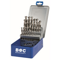 Bohrcraft Spiralbohrer kurz MG13 P-Plus  HSS-G DIN 338 // 1-13x0,5 / 25-tlg.