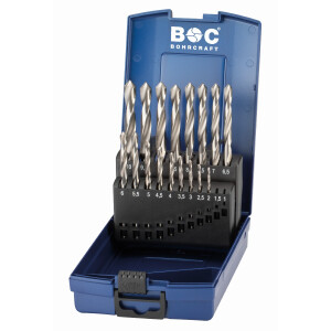 Bohrcraft Spiralbohrer kurz KG10 HK / HSS-G ABS-Box...