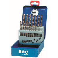 Bohrcraft Spiralbohrer kurz ME10 BC HSS-E DIN 338 // 1-10x0,5/19-tlg.