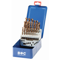 Bohrcraft Spiralbohrer kurz ME13 BC HSS-E DIN 338 // 1-13x0,5/25-tlg.