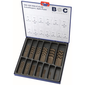 Bohrcraft Spiralbohrer kurz ME65 HSS-E DIN 338 //...