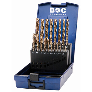 Bohrcraft Spiralbohrer kurz KE10 HSS-E ABS-Box...